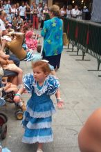 When we got back to Granada, it was feria time.  The kids were out in their flamenco outfits.