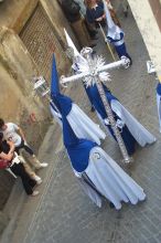 The lead elements of a procession.  The cross always comes first.